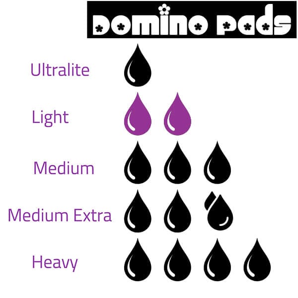 domino pads opciones de absorbencia light
