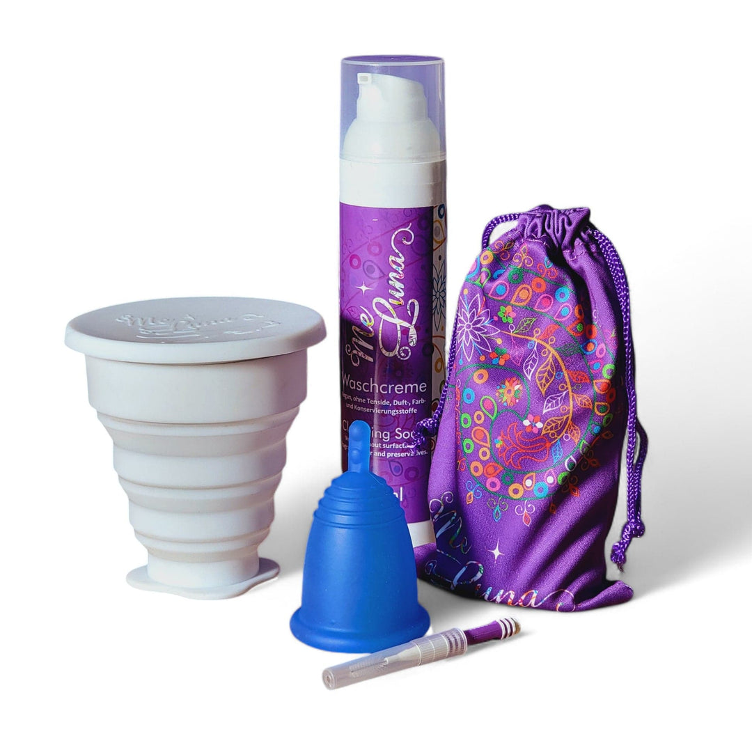 Kit copa menstrual MeLuna microondas blanco