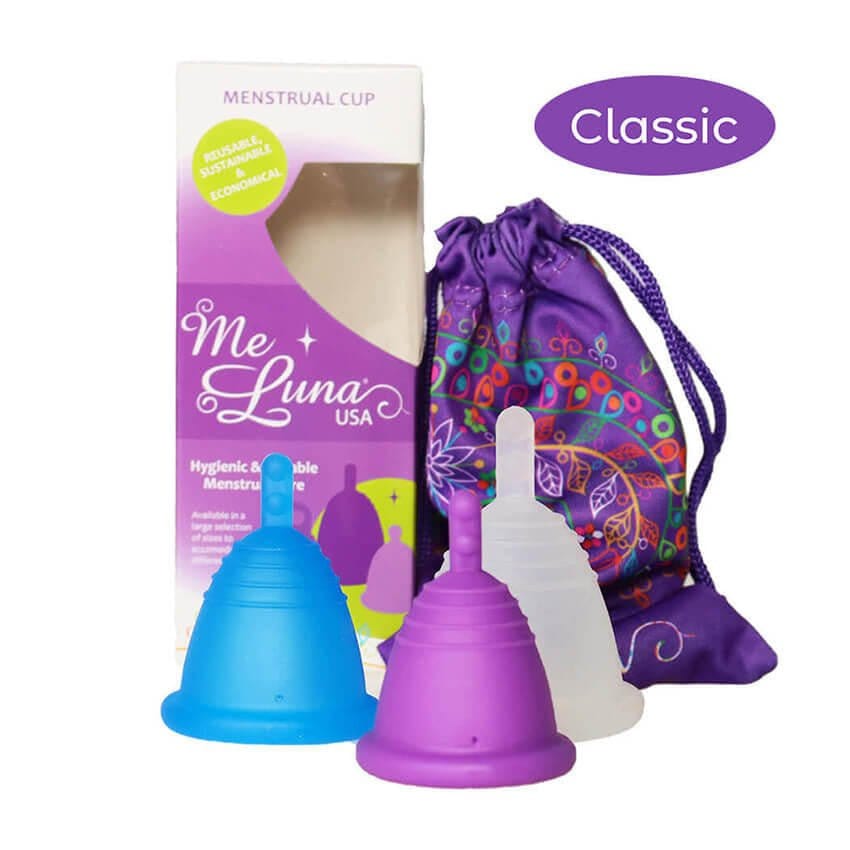 Low Cervix MeLuna Menstrual Cup (USA/FDA version) Stem, Shorty, Classic