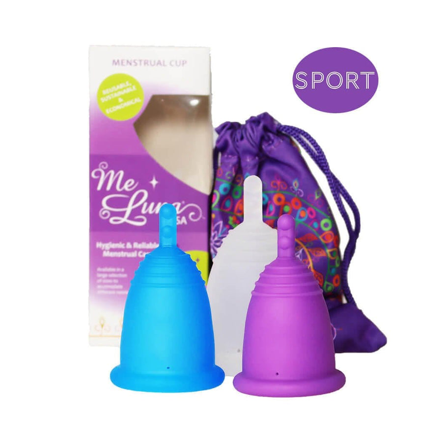 Copa Menstrual MeLuna (versión USA/FDA) Mango con vástago, SPORT